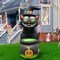 GOOSH 5.2FT Animated Inflatable Black Cat with Witch Hat and Cauldron – Light-Up Halloween Yard Decoration